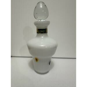 Vintage Lavorazione Murano MILLEFIORI Perfume Bottle‎ Italian Art Glass Italy